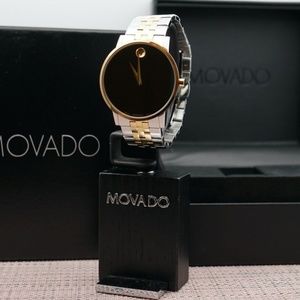 Swiss Movado Museum Classic 2Tone 18K Gold Plated